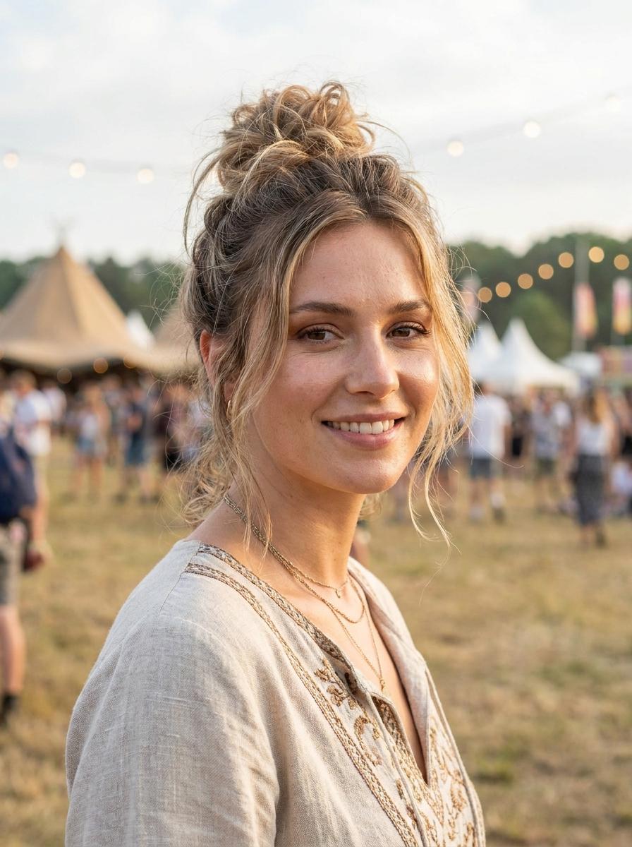 Claw Clip Festival Look - Festival Frisur